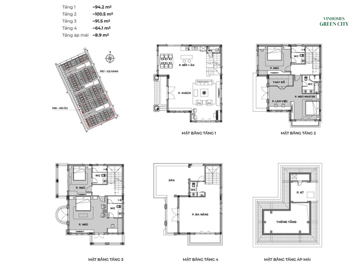 mat bang don lap vin green city
